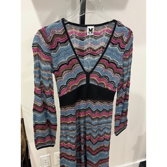 MISSONI - Metallic Dress/Cover Up Purple/Multi US 4